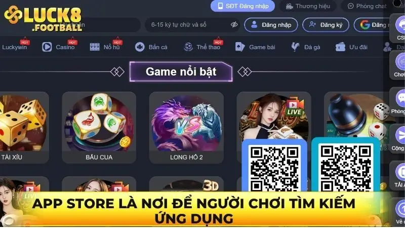 App Store là nơi để người chơi tìm kiếm ứng dụng